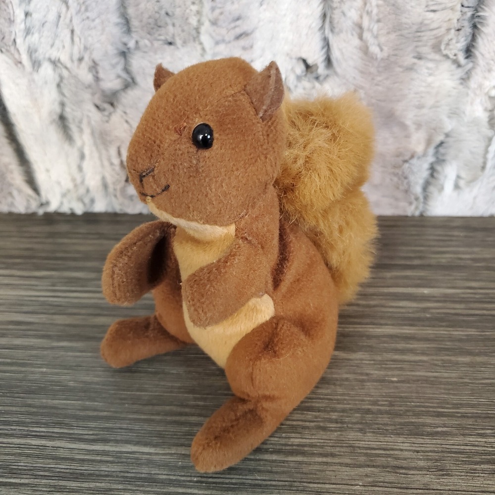 Tradewinds Int'l. Brown Squirrel Plush, Bean Bottom 5.5" Stuffed Animal